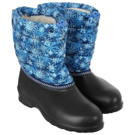 Combined boots with a latch, artificial fur, size 41, Mix color