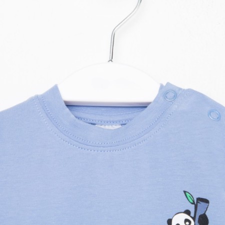 Longsliv children, blue/panda, height 62 cm-1