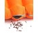 Pillow on the seat, size 40x40 cm, orange color