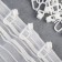 Hook for curtains, with a lock, 2.8 × 1.3 cm, white color