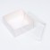 Confectionery packaging, white with PVC lid, 17 x 17 x 8 cm