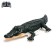 The radio -controlled crocodile, floats, works from the battery, the color is green