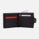 Male purse on a magnet, department for bills, for coins, for maps, dark brown color