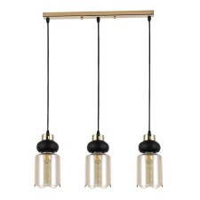 Lumber of the Surveillance Happy light 30111/3GD AMB+BK, 3x40W, E27, 70x12x58 cm, gold color