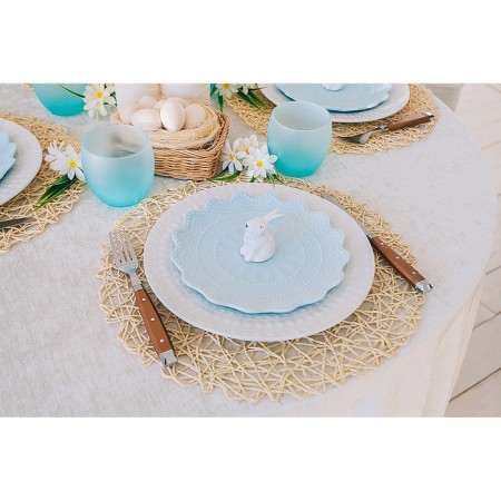 Serving napkin on the table "Dandelion", 38 × 38 cm, beige color-6