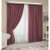 Set of curtains "Canvas", size 200x270 cm, 2 pcs, color drunk cherry