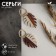 Earrings Assorted Monster Vakanda, white-brown color in gold