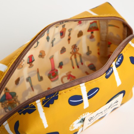 Lightning cosmetic bag, yellow color-2