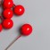 Stream for flowers "Red ball" d = 1.2 cm 6x1.2x1.2 cm
