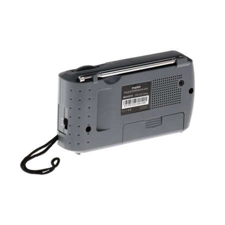 Radio receiver Maxvi PR-03, 220 V, 2HAA, AUX, Gray-2