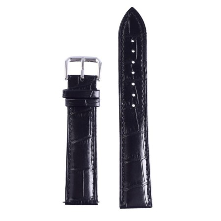 Solomon watch strap, 22 mm, genuine leather, L-20 cm, black-1