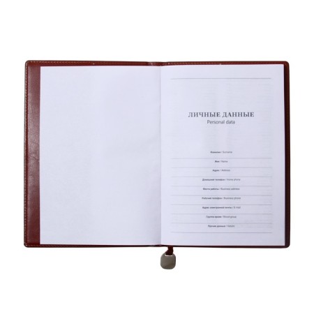 Deliciper is low, PVC cover, A5 format, 140 sheets, cage, with a handle, gift box, mix-6