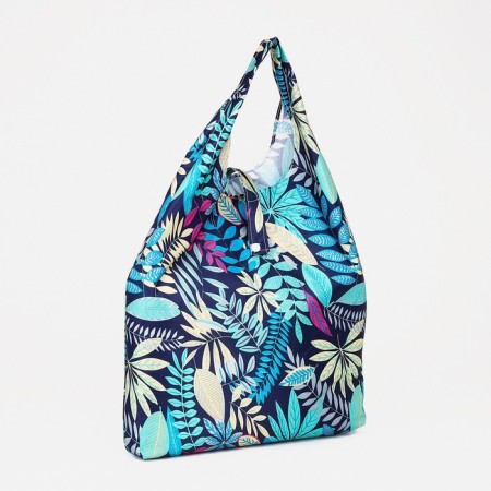 Household bag on the button, the color is blue/blue-1