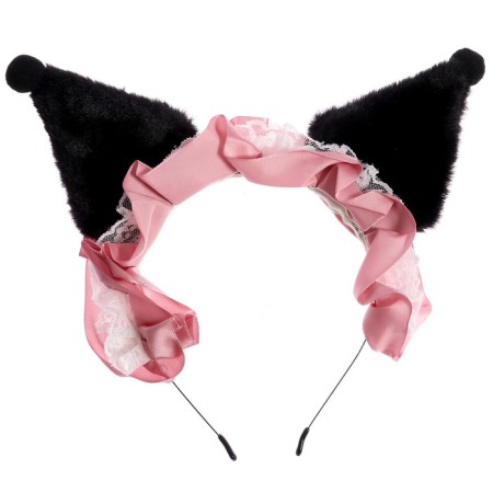Carnival rim "ears" with a pink bandage