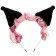 Carnival rim "ears" with a pink bandage