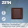 Ventilation grate Zein Lux RM3030KR, 300 x 300 mm, with a grid, metal, brown