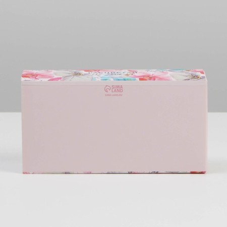 Box under 6 sweets, confectionery packaging “Blave with happiness”, 10.2 x 20 x 5 cm-3