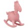 Toy - silicone cutter with a rattle "horse", pink color, crumb I