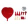 The fountain from the balls "Big Love", with confetti, latex, foil, 10 pcs.