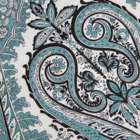Textile scarf, turquoise color, size 58x58-1