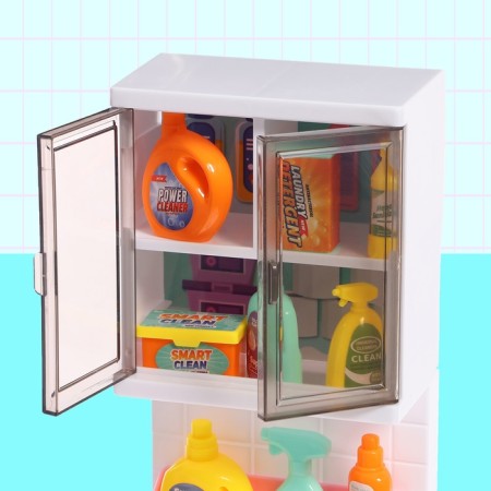 A set of furniture for dolls "Bathroom", a bathroom, a sink, a post -decker-8