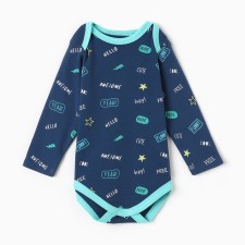 Body baby, blue color, height 80 (9-12 months)