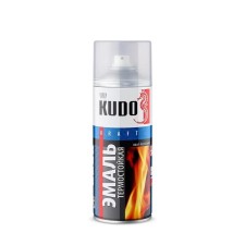 Thermal-resistant enamel KUDO, KU-5005, +400C, red, 520ml