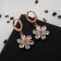 Earrings with Rhinestes "Big Diamond" Flower, Mix color