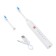 Luazon LP-005 electric toothbrush, vibrational, 2 nozzles, from battery, white