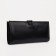 Male purse on a button, for bills, for cards, for coins, black color