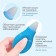 Children's nasal aspirator, with a cap, blue color