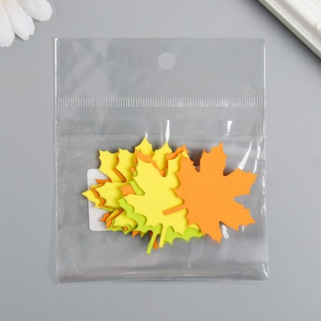 The workpiece of Foamiran "Mine Leaf" 4,5x4.5 cm, thickness. 1mm, set 10 pcs, mix-2