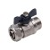 Ballic Aqualink, Pn 10, 3/4 "x 20 mm, external thread/ts, butterfly, nickel.