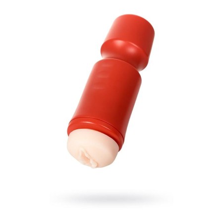 Toyfa A-Toys masturbator, vagina, red/bodily color, 24 cm, 7.6 cm