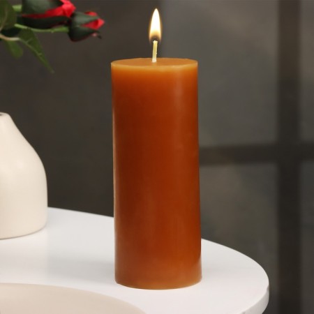 Candle-cylinder aromatic "lavender and citrus", 6x15 cm