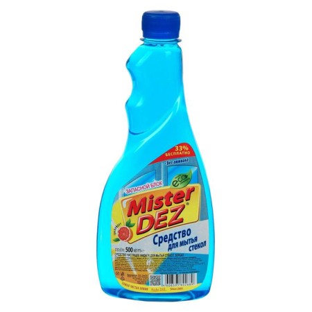 Washing means of glass and mirrors Mister Dez, grapefruit, without a spray, 500 ml