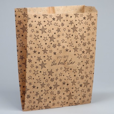 Package package, packaging, crafting, “stars” 20 x 24 x 6 cm without a window