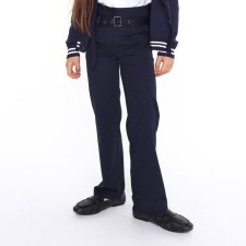 School pants for girls, dark blue color, height 152 cm