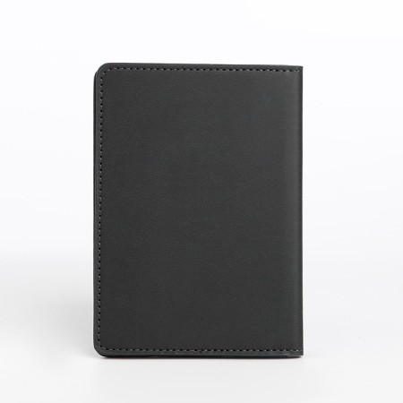 Passport cover, dark gray color-1