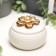 Souvenir Ceramics "Double Flower with Pearl" 6.5x8.5x8.5 cm
