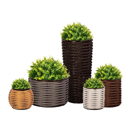 Wazon wicker, 67 × 40 cm, brown, 90 l, deckwood-1