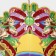 Decorative decoration (suspension) "Bells" 49x33 cm