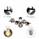 Lovisa 3051-305 5h14 40W chandelier