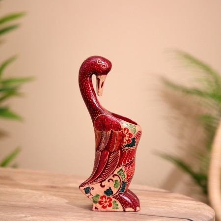 Stander for pens "bird" wood 22 cm-4
