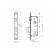 Smeal "Allur" lock 9045 b CP, without c/m, without a handle
