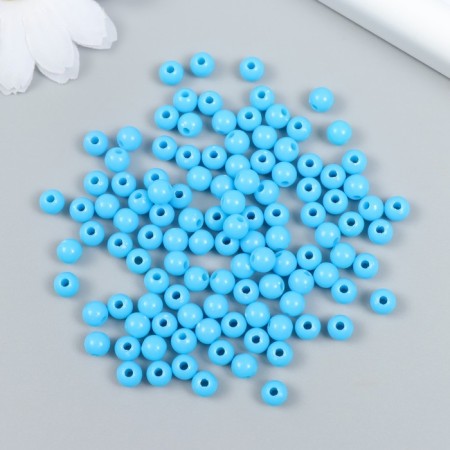 Beads Plastic "Azure" Gloss Set 25 grams d = 0.6 cm-1