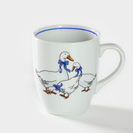Porcelain mug "Geese", 300 ml