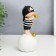 Polystone souvenir "Baby in a black cap, with a gold bubble on the ball" 15x7x7 cm