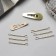 Invisible hair "Adele" (set 10 pcs) 5 cm, gold