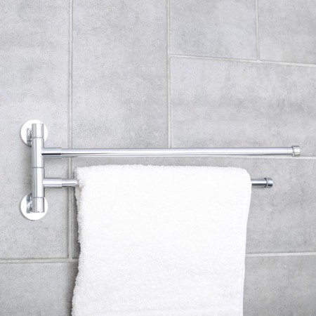 Two-roller holder with two rotary panels of Accoona A121-2, color chromium-3